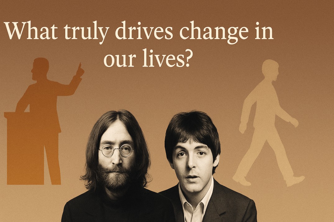 What drives change: preaching or living?